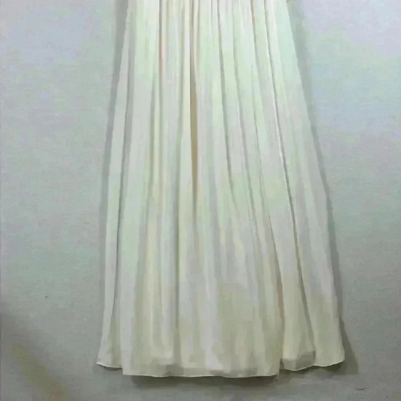 db Studio Formal / Wedding Dress Women’s Size 6 Cream Lace Chiffon - Picture 2 of 8